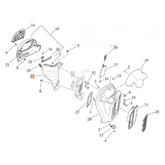 Harley-Davidson® Lower Fairing Right Side Duct