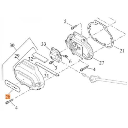 Harley-Davidson® Transmission Cover Insert - Six Speed