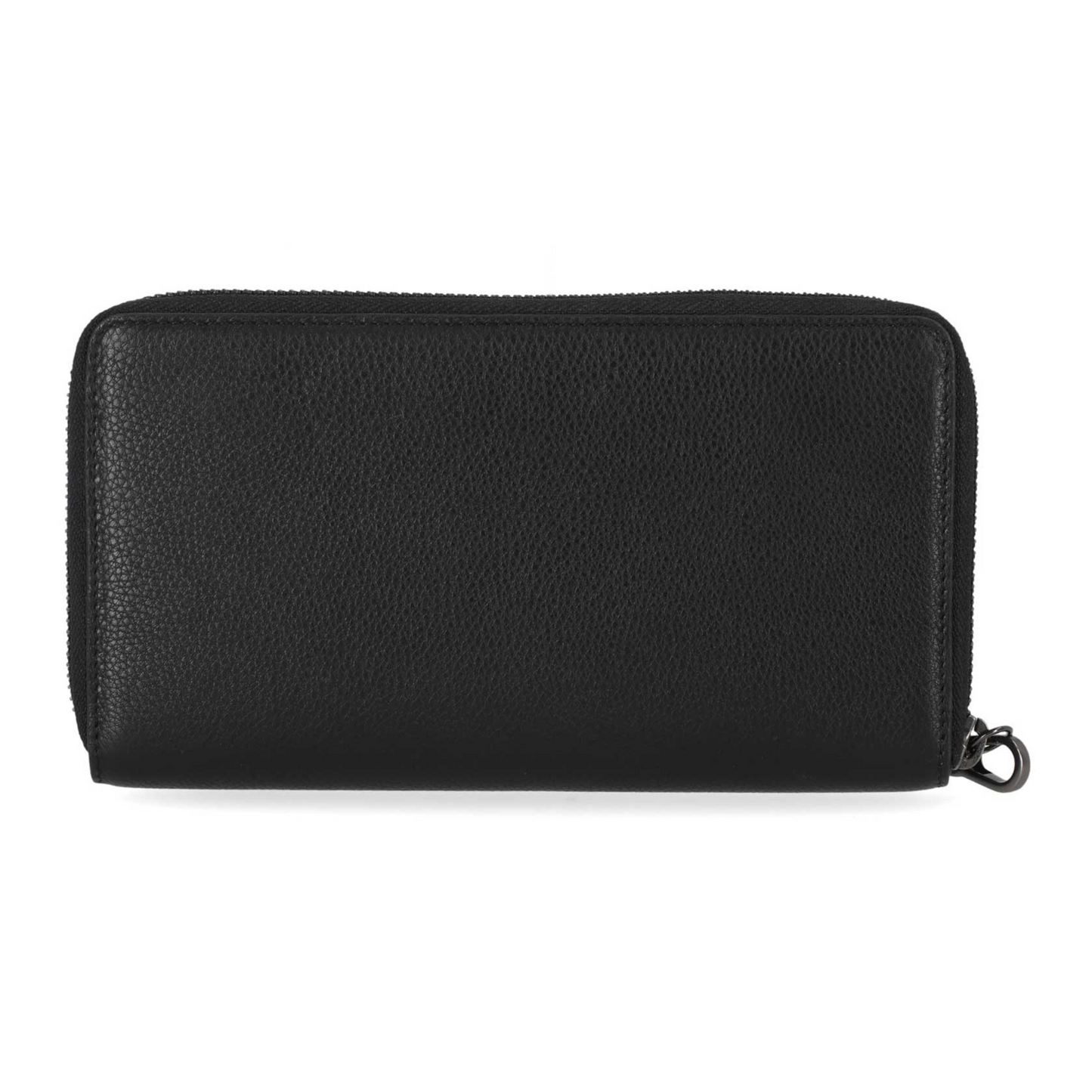 Harley-Davidson® Women's Classic Zip Around Leather Wallet w/ Wristlet - Black