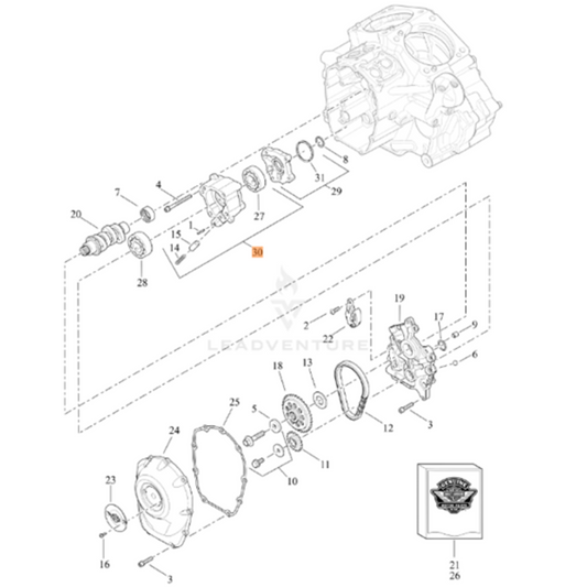 Harley-Davidson® Oil Pump Assembly - '18-'19 Touring