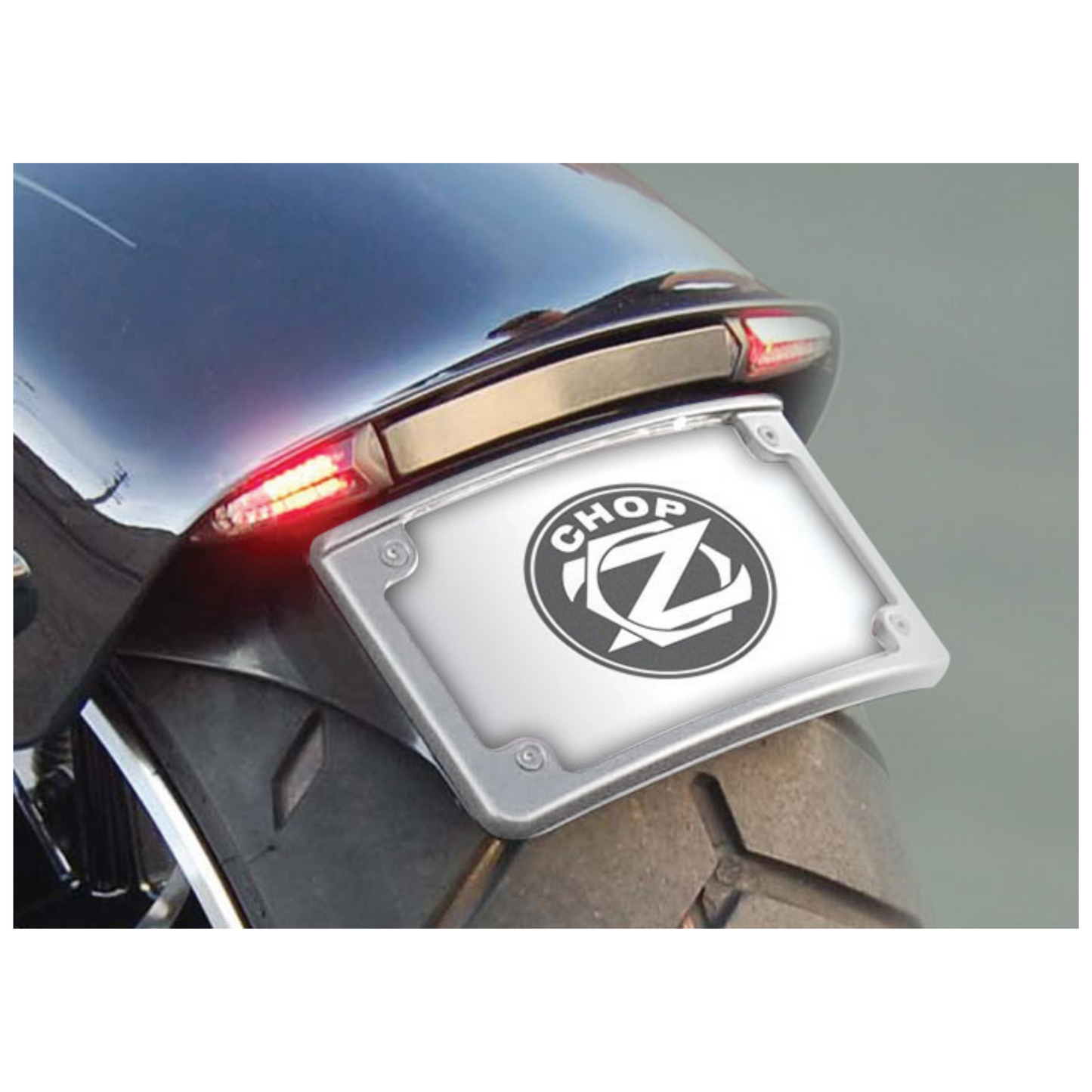 ChopZ Tail Tidy Inner Fender Fix - Black with Chrome