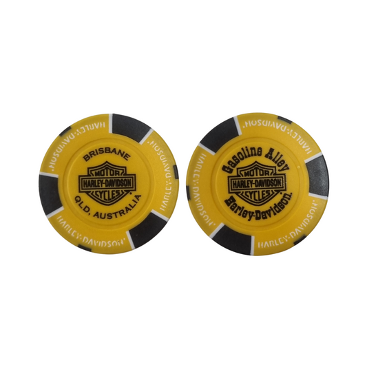 Gasoline Alley Harley-Davidson® Poker Chip – Yellow