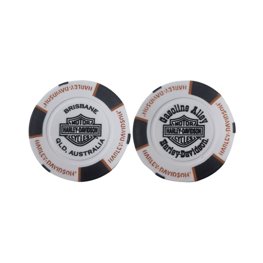 Gasoline Alley Harley-Davidson® Poker Chip - White