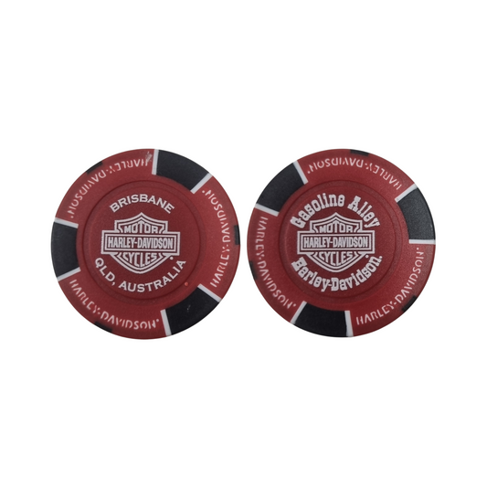 Gasoline Alley Harley-Davidson® Poker Chip – Flaming Red