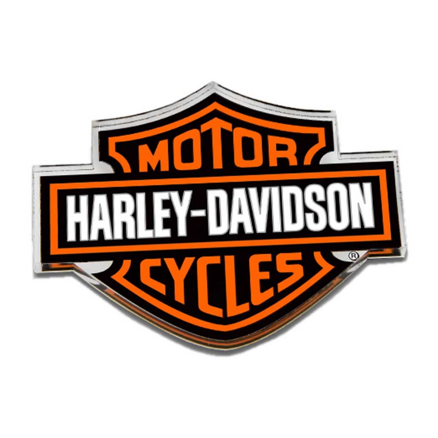 Harley-Davidson® Cut-Out Bar & Shield Logo Hard Acrylic Magnet - 3.25 x 2.5 inch