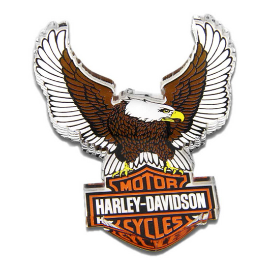 Harley-Davidson® Cut-Out Up-Winged Eagle Hard Acrylic Magnet - 3.5 x 2.5 inches