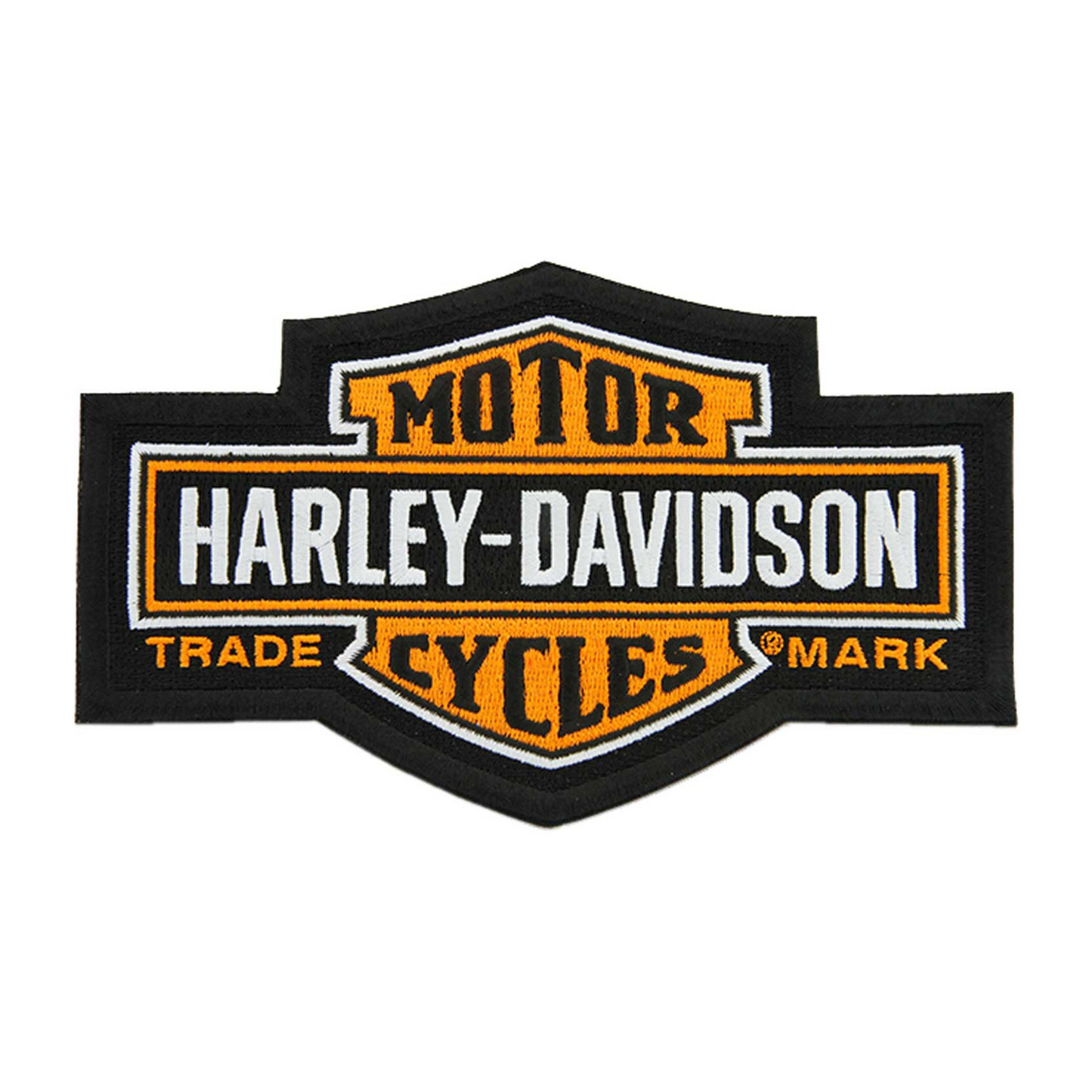 Harley-Davidson® 7.25 in. Embroidered Trademark Bar & Shield Emblem Sew-On Patch