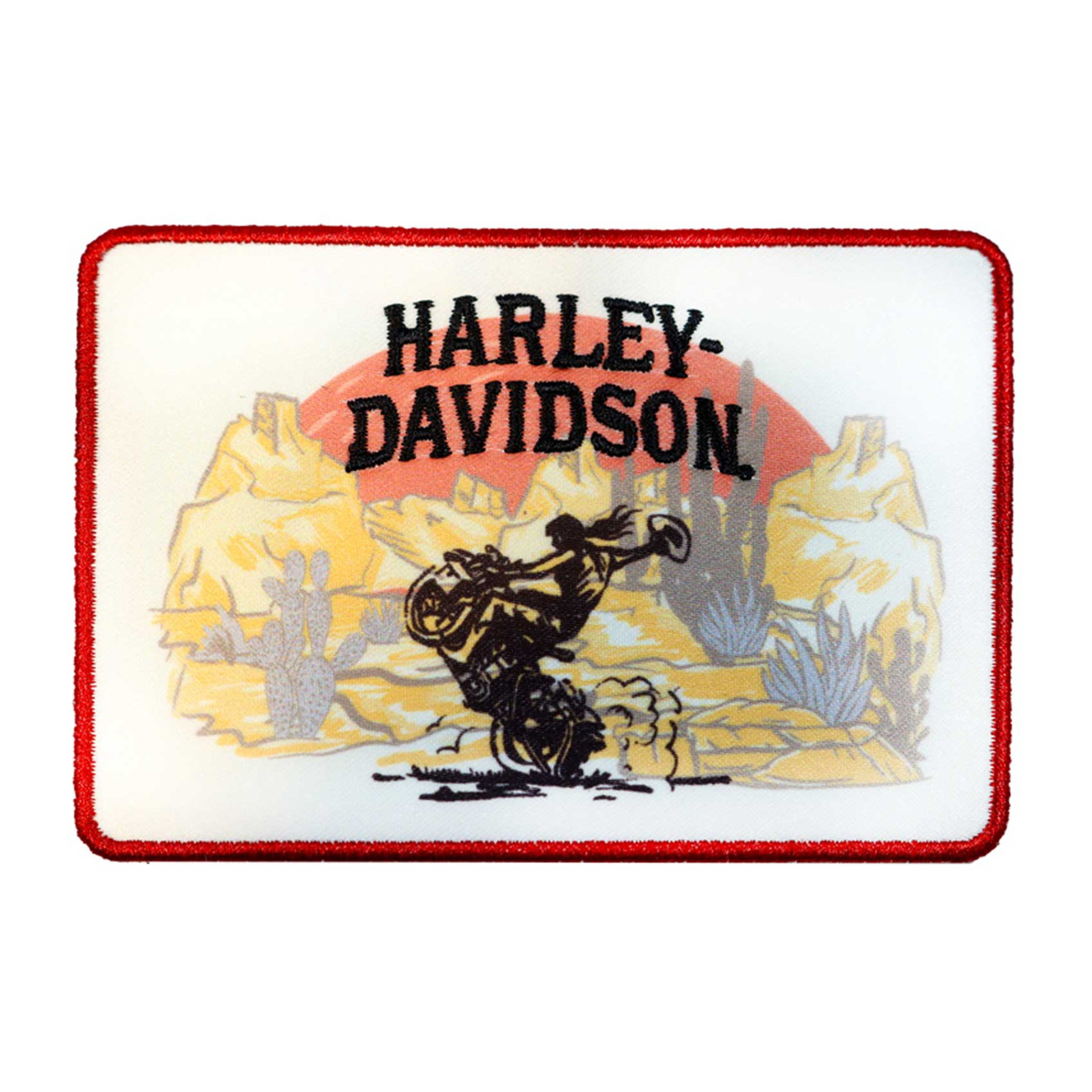 Harley-Davidson® 4 in. Embroidered Desert Rodeo Emblem Sew-On Patch ...