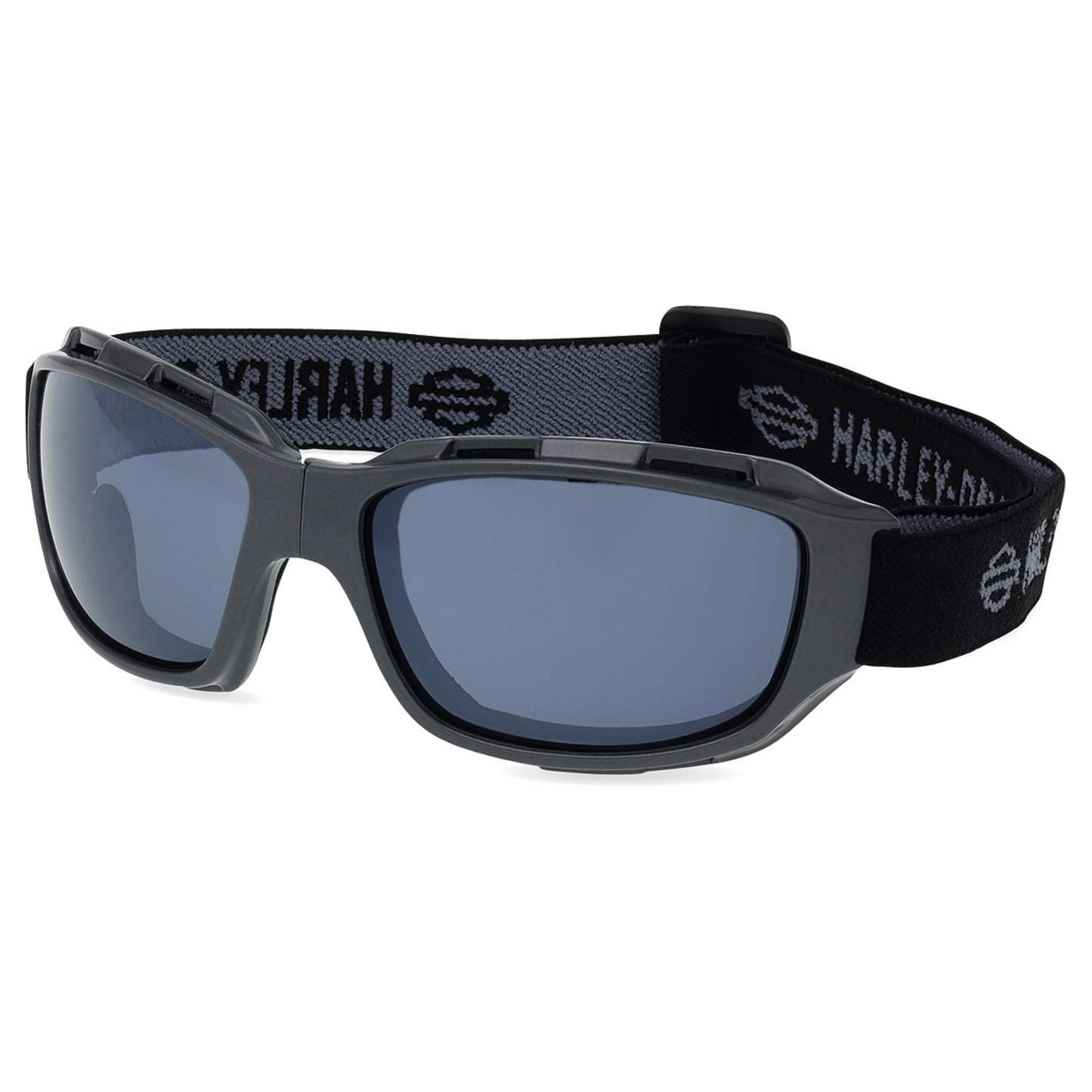 Harley-Davidson® Battery Rectangular Foldable Goggle Plastic Men's Performance Suglasses - Grey