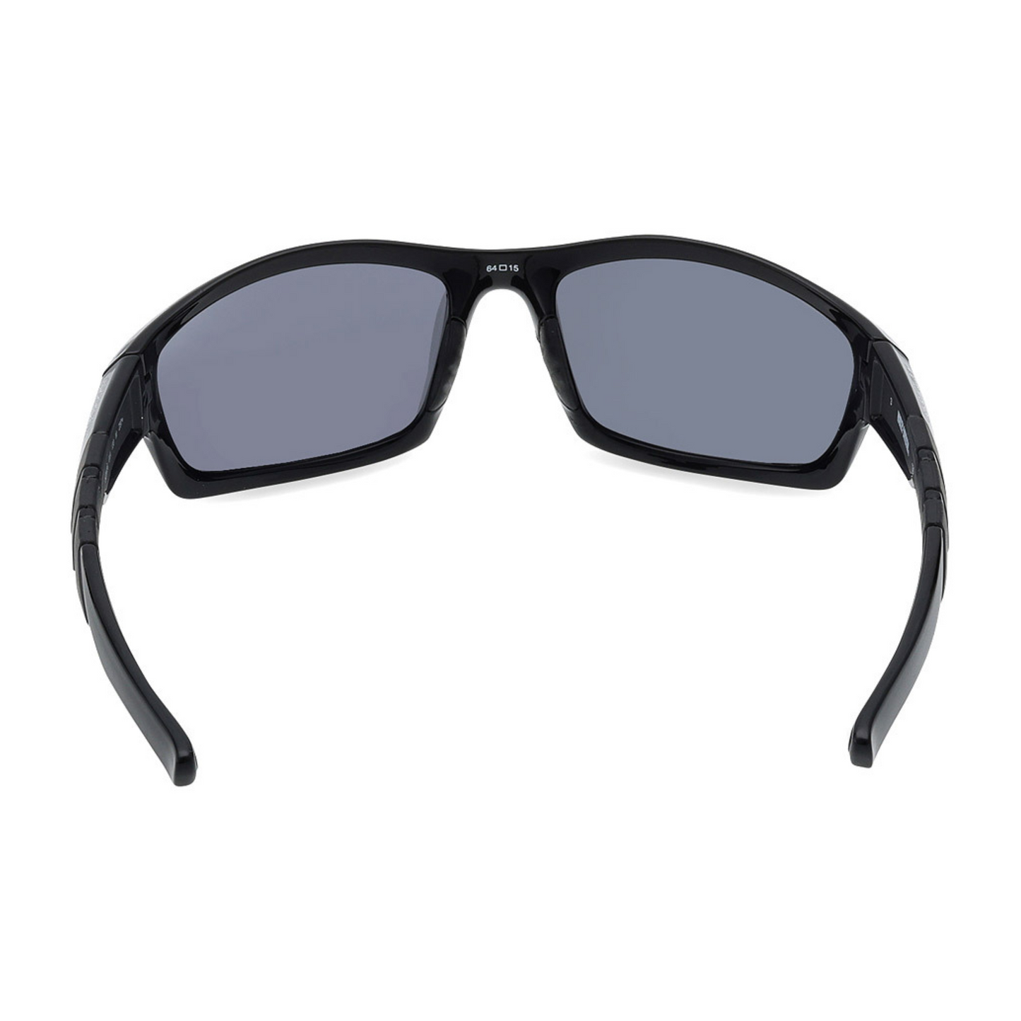 Harley-Davidson® Racer Plastic Sport Wrap Rubber Detail Men's Performance Sunglasses - Shiny Black