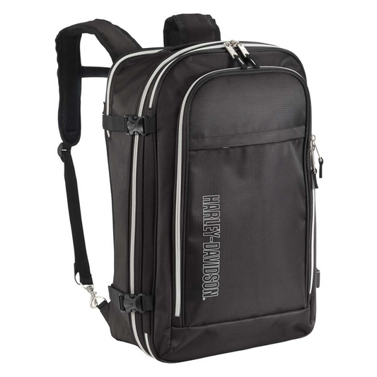 Harley-Davidson® 21" Silverado Carry-On Backpack w/ Hideaway Back Straps - Black