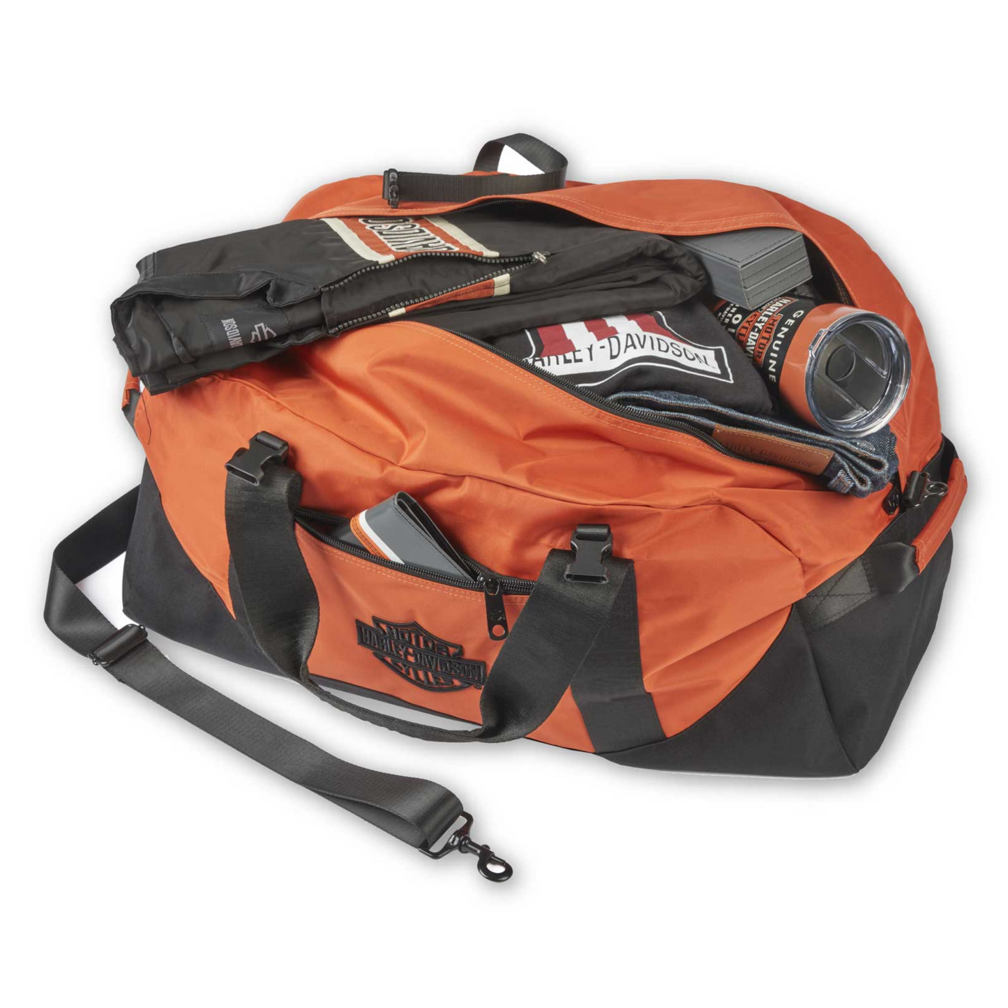 Harley-Davidson® Rugged High-Density Nylon Bar & Shield Dura-Duffel 24" - Orange