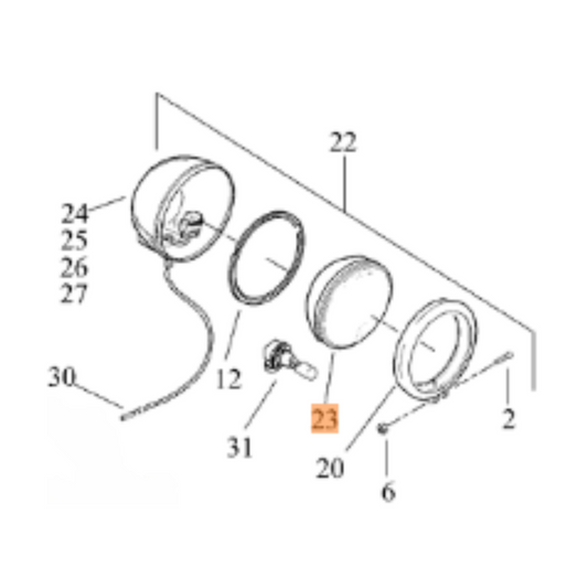 Harley-Davidson® Auxillary Lamps Bulb - '09-'17