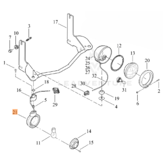 Harley-Davidson® Classic Front Turnsignal