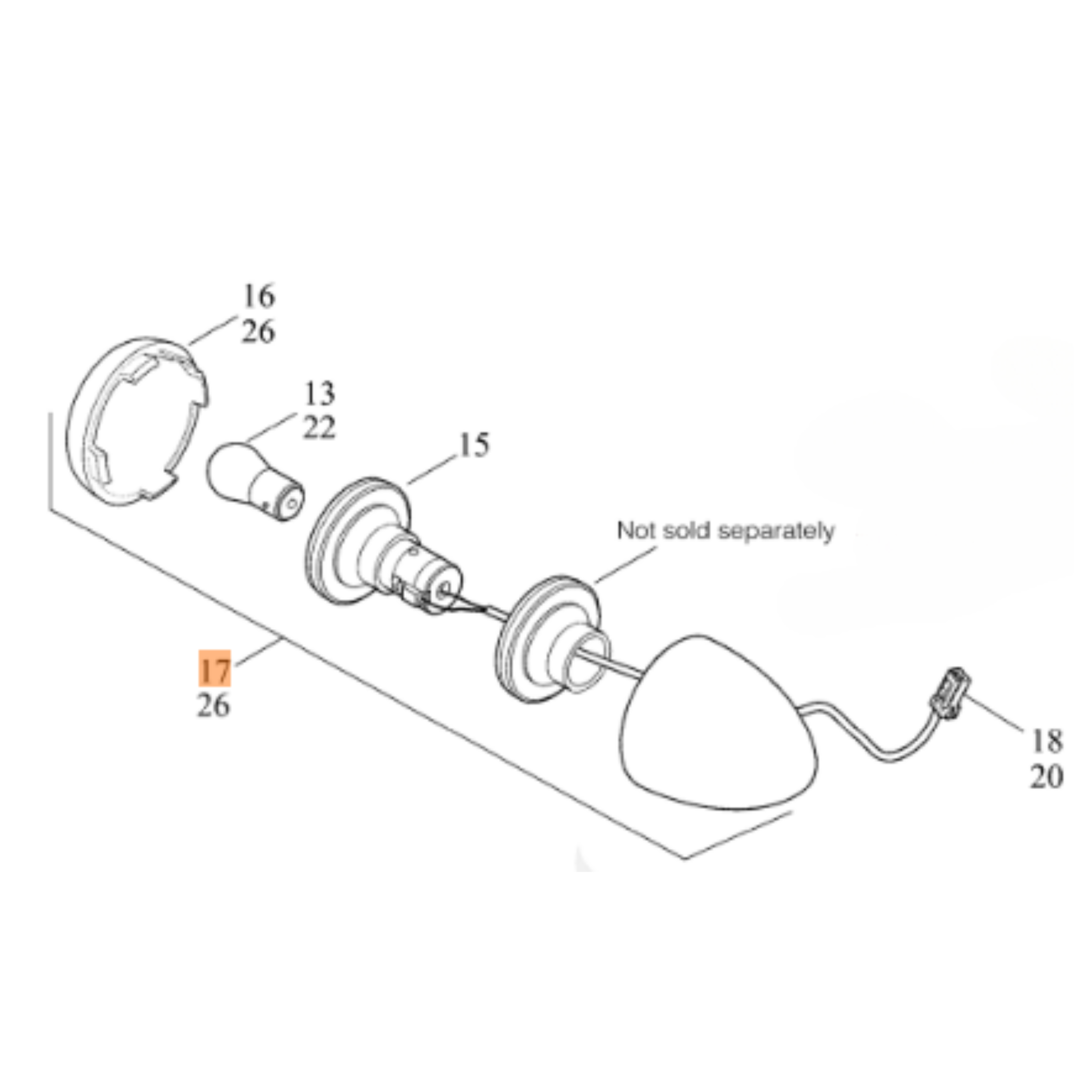 Harley-Davidson® Rear Turnsignal - USA – Gasoline Alley Harley-Davidson®