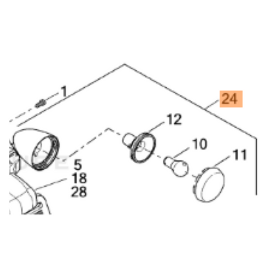 Harley-Davidson® Rear Turnsignal - VRSCDX - '12-'17