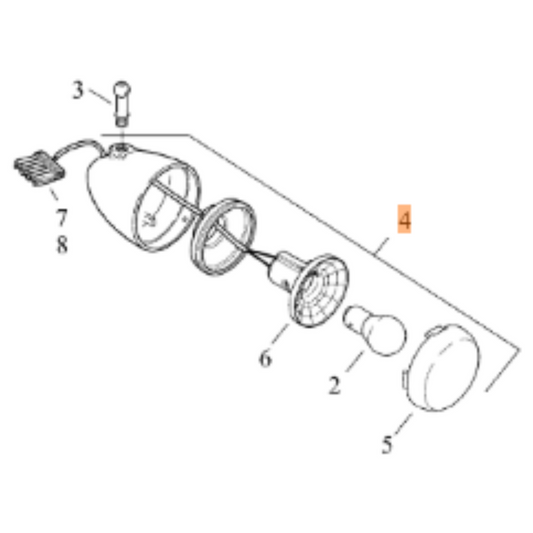 Harley-Davidson® Front Turnsignal Assembly - Sportster '08-'22