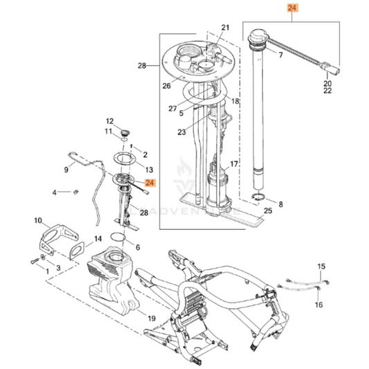 Harley-Davidson® Fuel Level Sensor - VRSC '09-'17