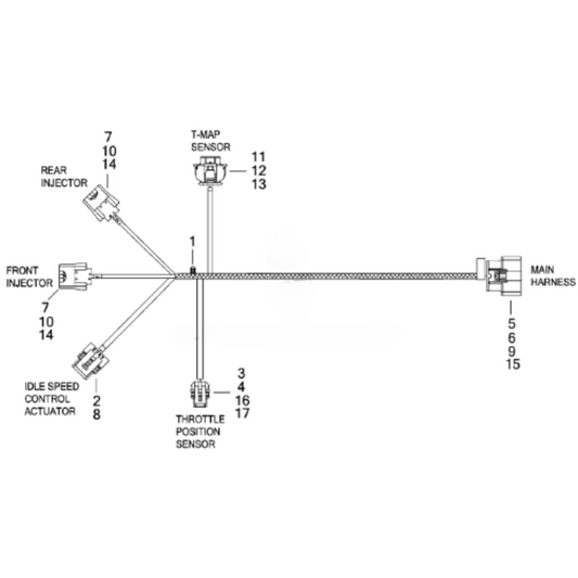 Harley-Davidson® Sportster Engine Wiring Harness - XL '10-'13