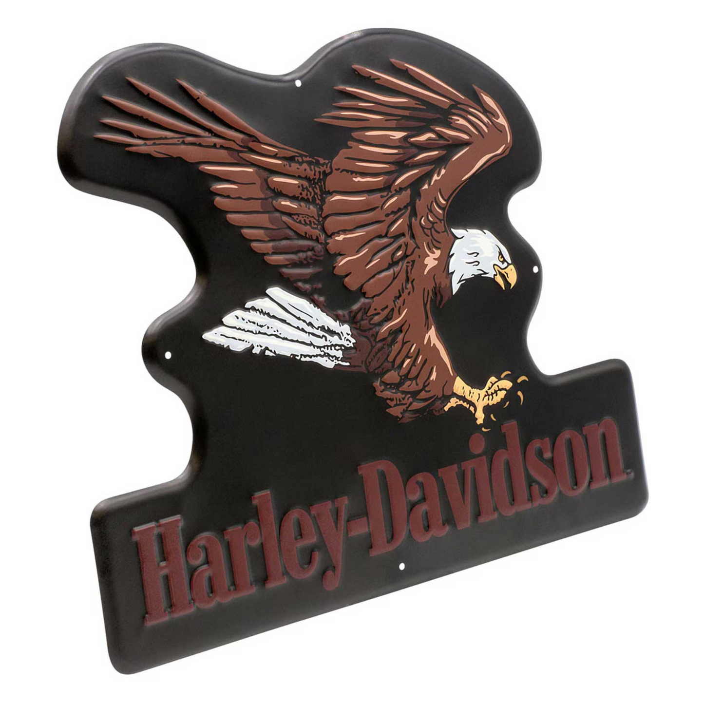 Harley-Davidson® Embossed Tin Sign - Swooping Eagle Graphic