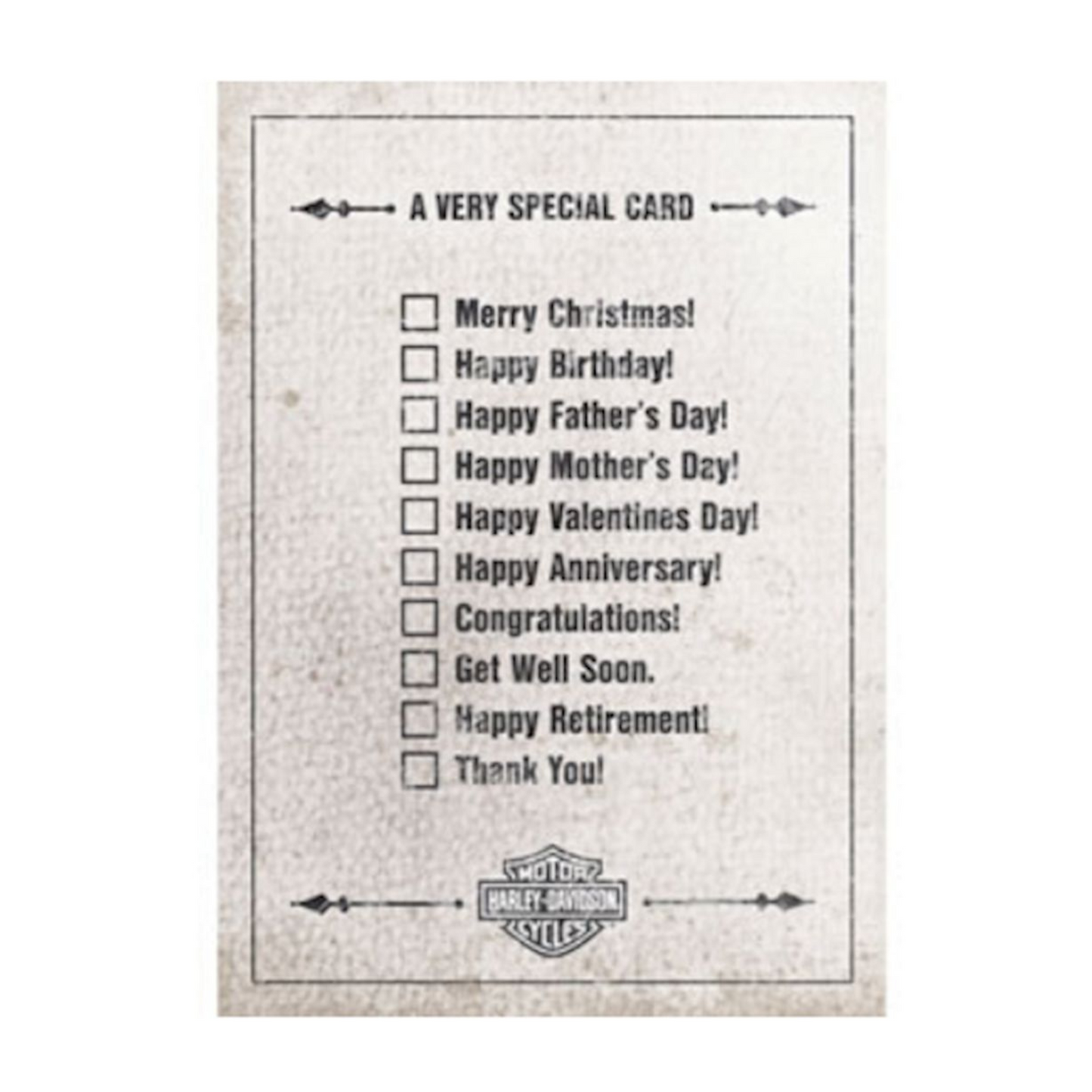 Harley-Davidson® Very Special All Occasion Greeting Card