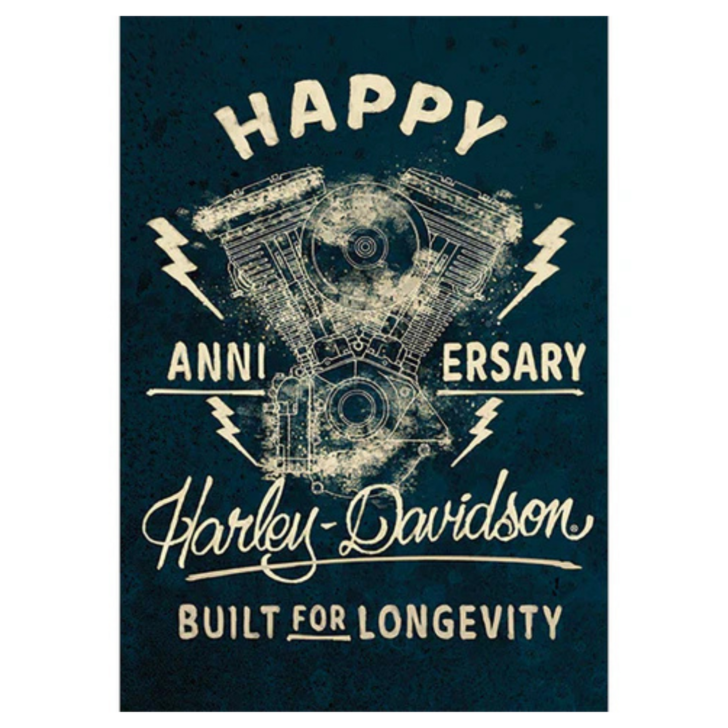 Harley-Davidson® Motor Runnin' - Anniversary card