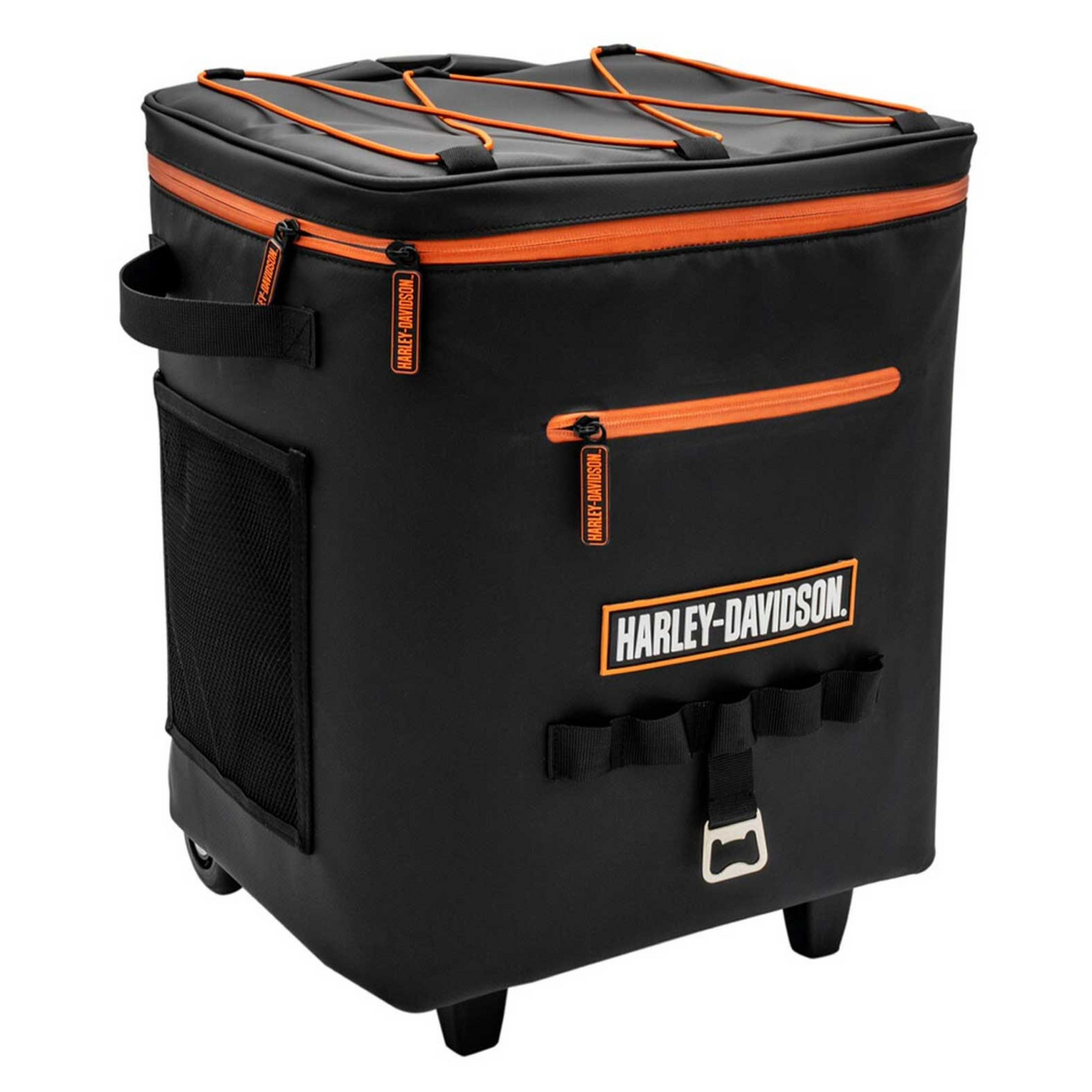 Harley-Davidson® Bar & Shield Eagle Portable Soft Rolling Cooler – Black