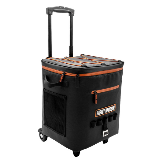 Harley-Davidson® Bar & Shield Eagle Portable Soft Rolling Cooler – Black