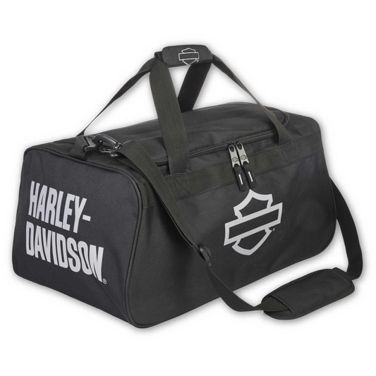 Harley-Davidson® Bar & Shield Logo Zipper Rugged Graphic Duffel Bag - Black