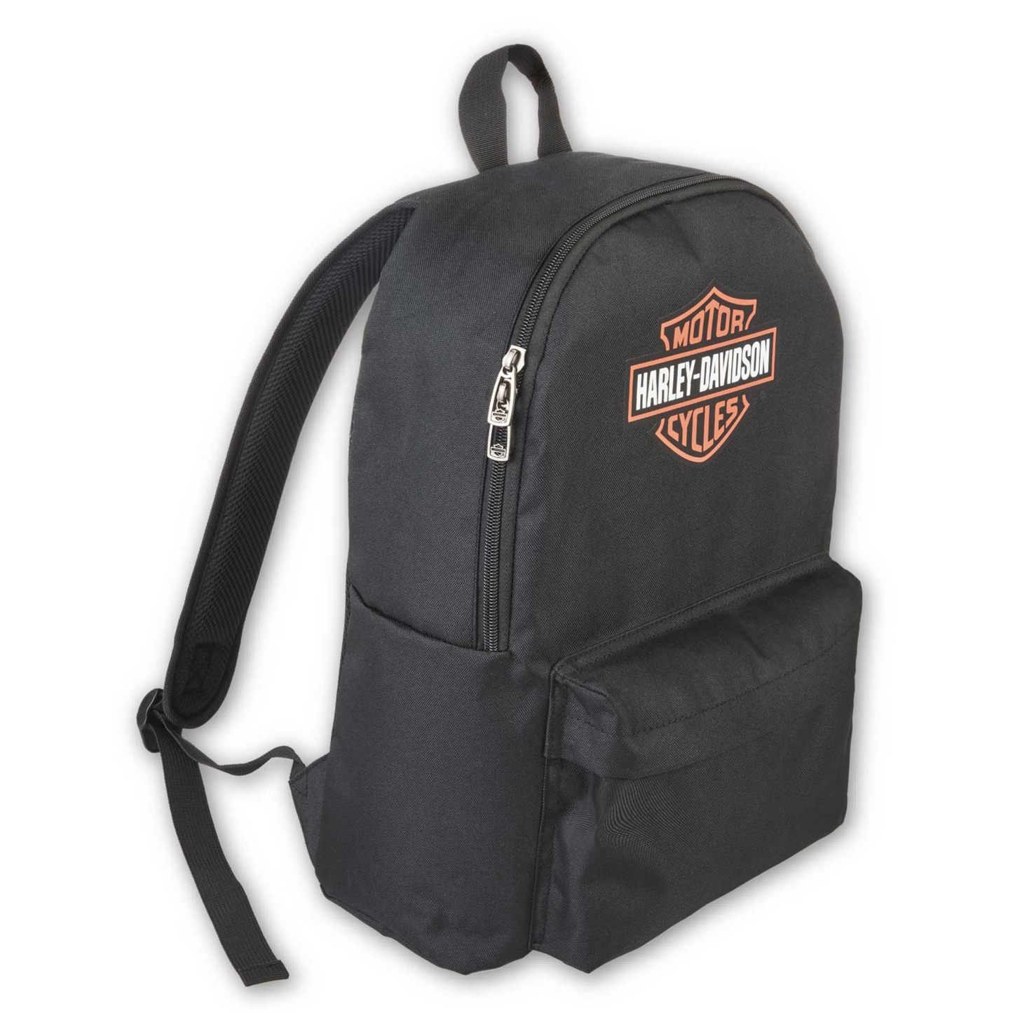 Harley-Davidson® Bar & Shield Graphic Backpack w/Adjustable Straps - Black/Orange