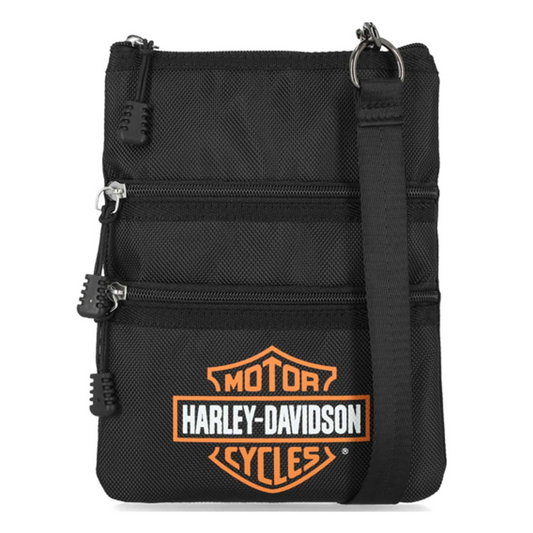 Harley-Davidson® Women's Bar & Shield Nylon Crossbody Bag w/ Adjustable Strap