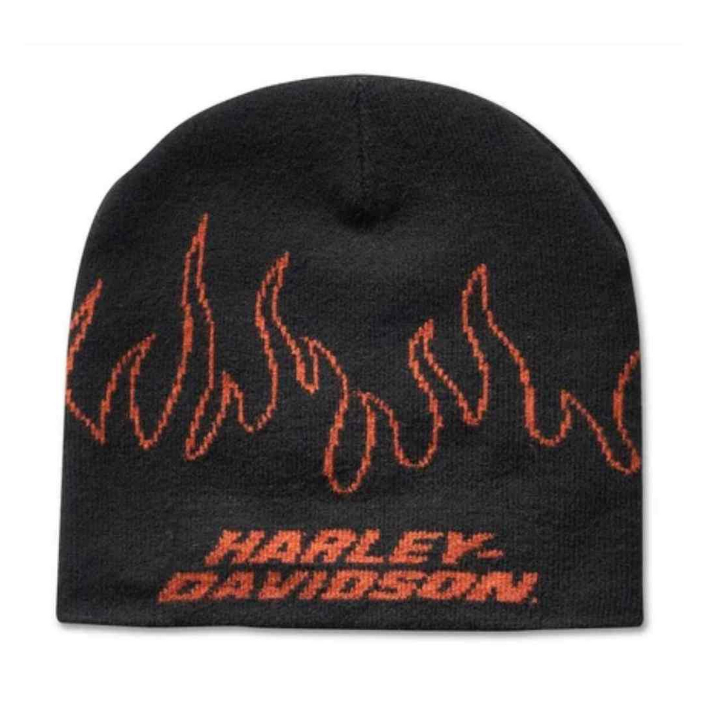 Harley-Davidson® Men's Flames Knit Winter Knit Beanie Cap