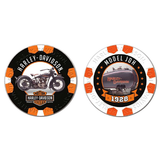 Harley-Davidson® Vintage Series 6 - 1928 Model JDH Collectible Poker Chips