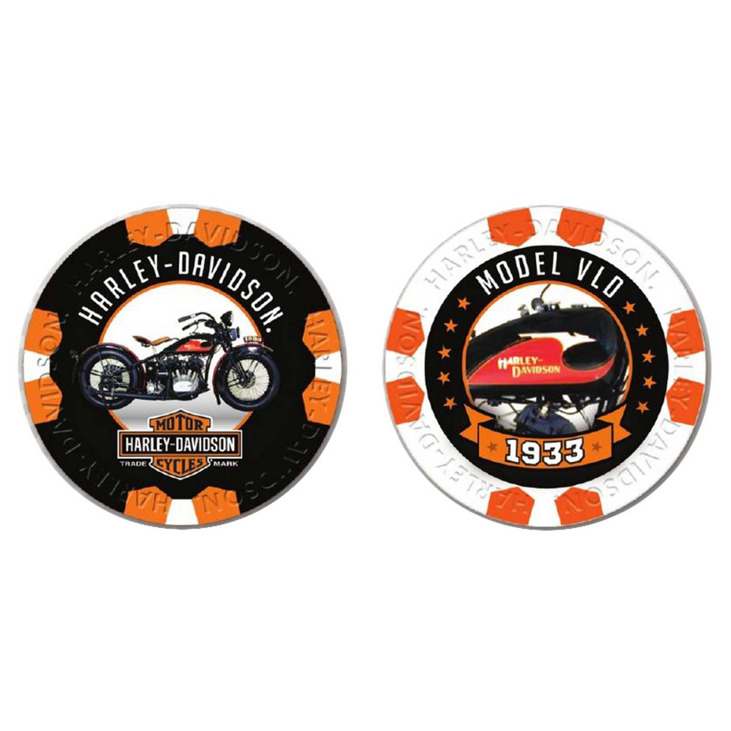 Harley-Davidson® Vintage Series 7 - 1933 Model VLD Collectible Poker Chips