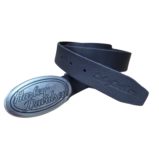 Harley-Davidson® Oval Buckle Belt - Black