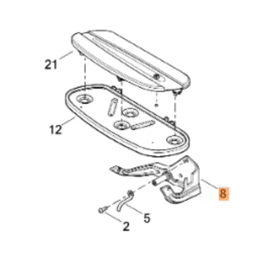 Harley-Davidson® Right Footboard Mounting Bracket - CVO Deluxe '14-'15 & CVO Convertible '11-'12