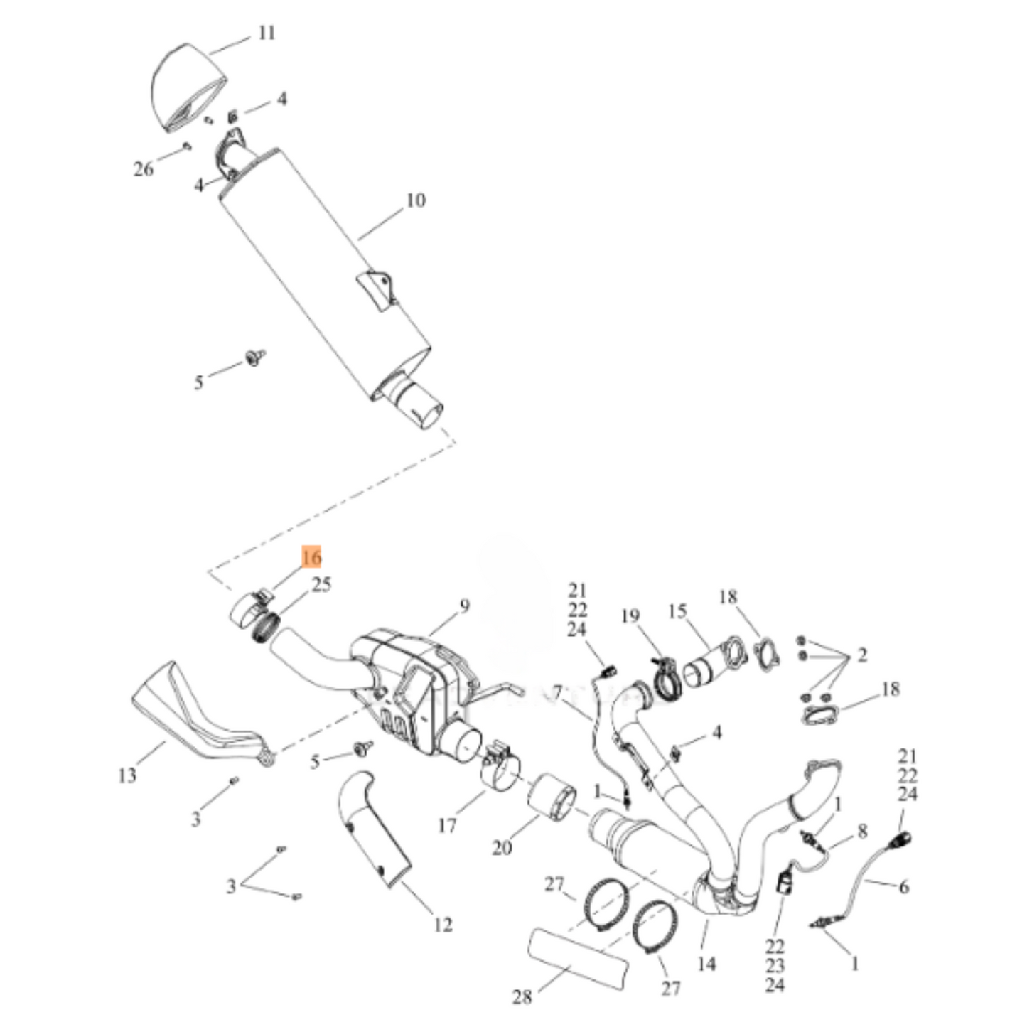 Harley-Davidson® Muffler Clamp