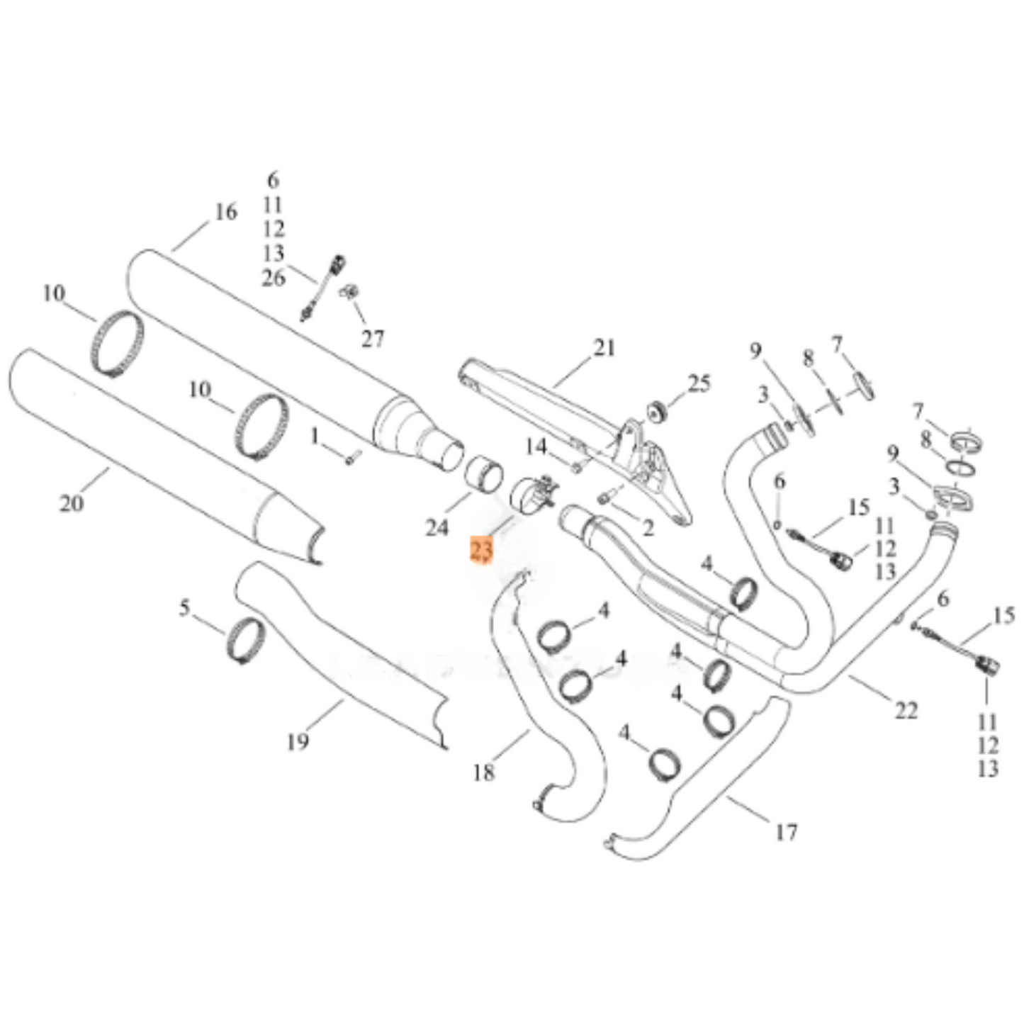 Harley-Davidson® Muffler Clamp