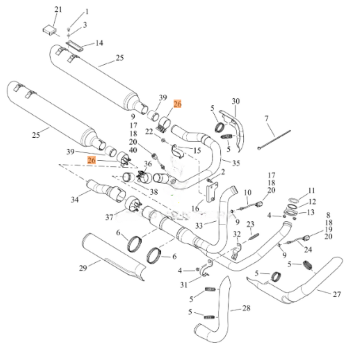 Harley-Davidson® Muffler Clamp