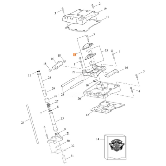 Harley-Davidson® Breather Assembly - Twin Cam '00-'17