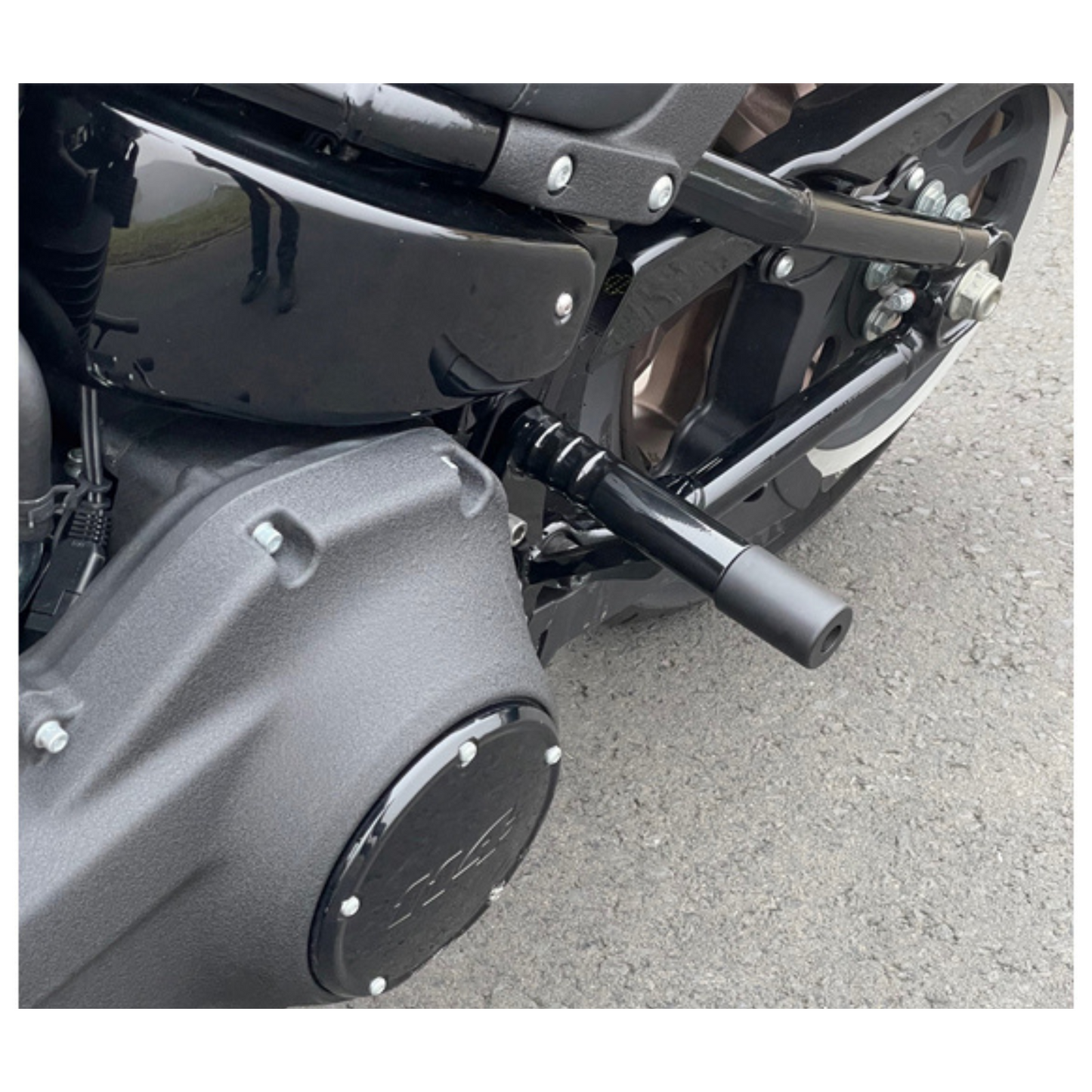 Kodlin - Rear Engine Guard Crash Bar – Black - Fits Softail 2018up.