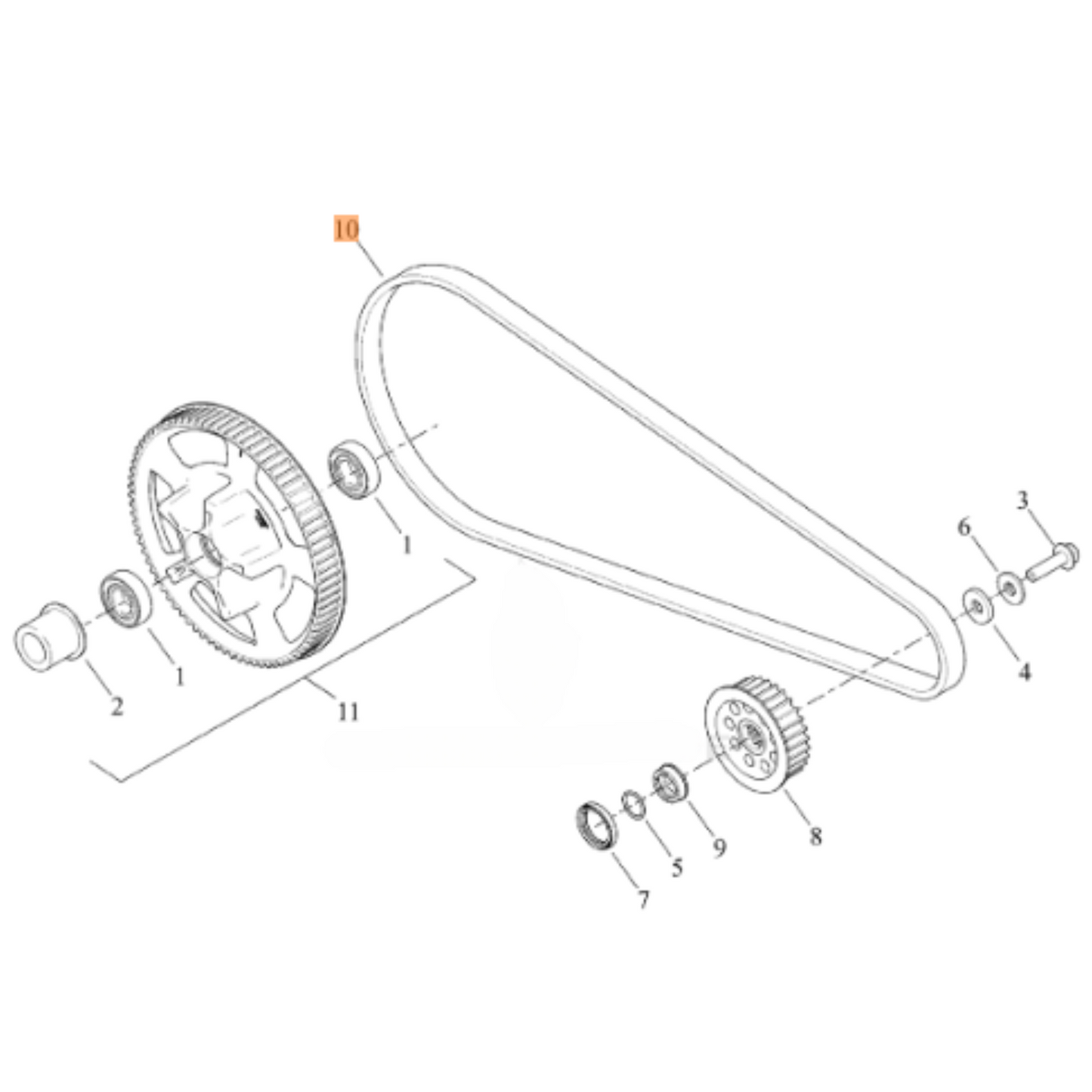 Harley-Davidson® Drive Belt - '15-'20 XG500 & XG750