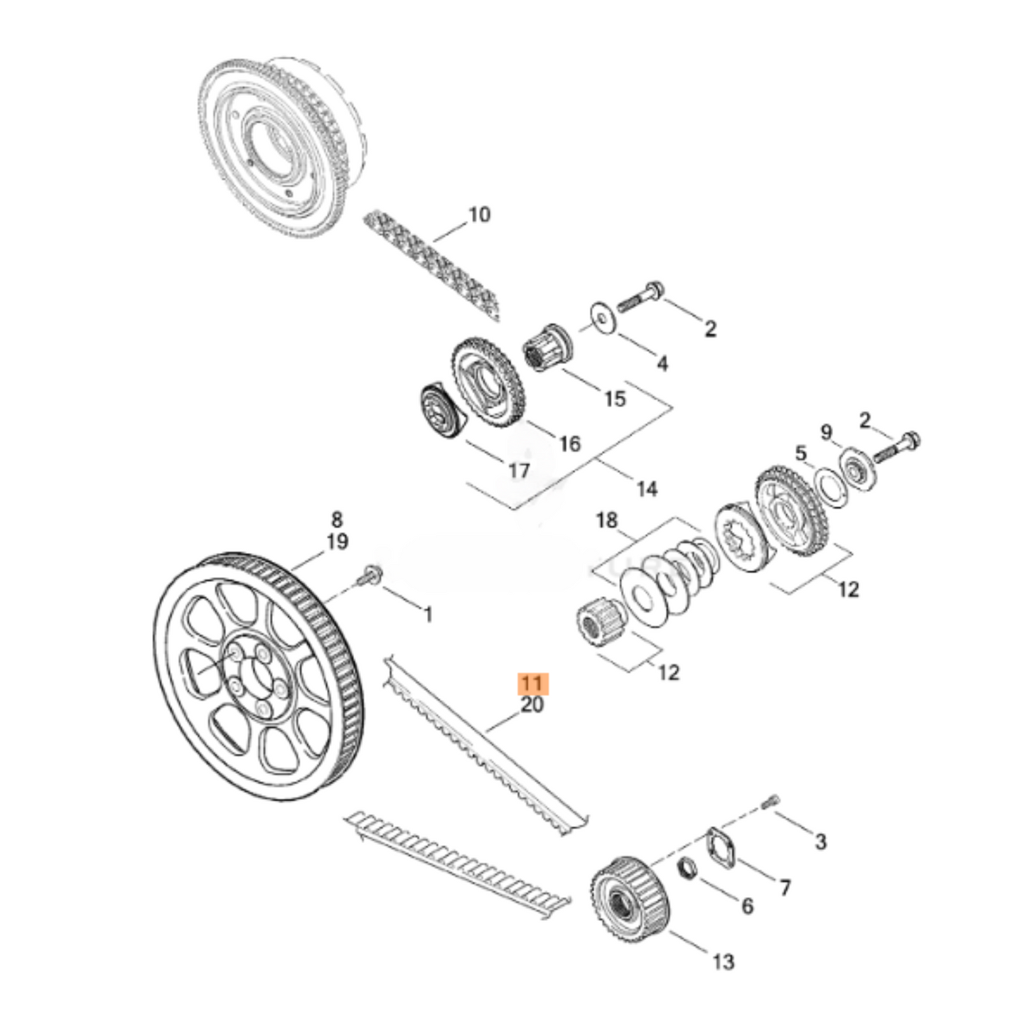 Harley-Davidson® Drive Belt - '07-'11 Softail Models