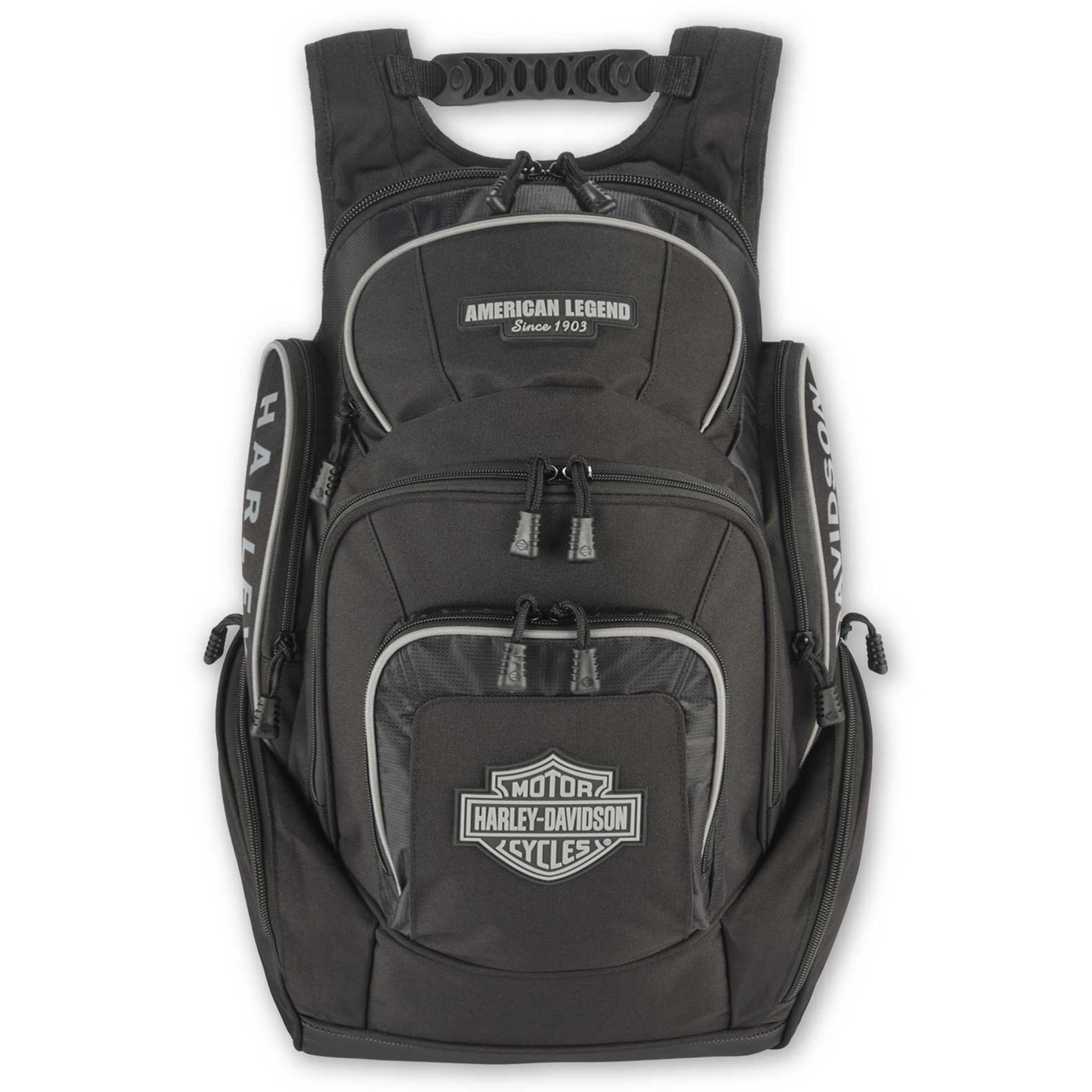 Harley-Davidson® Rugged High-Density Polyester 'Legend' Backpack - Black