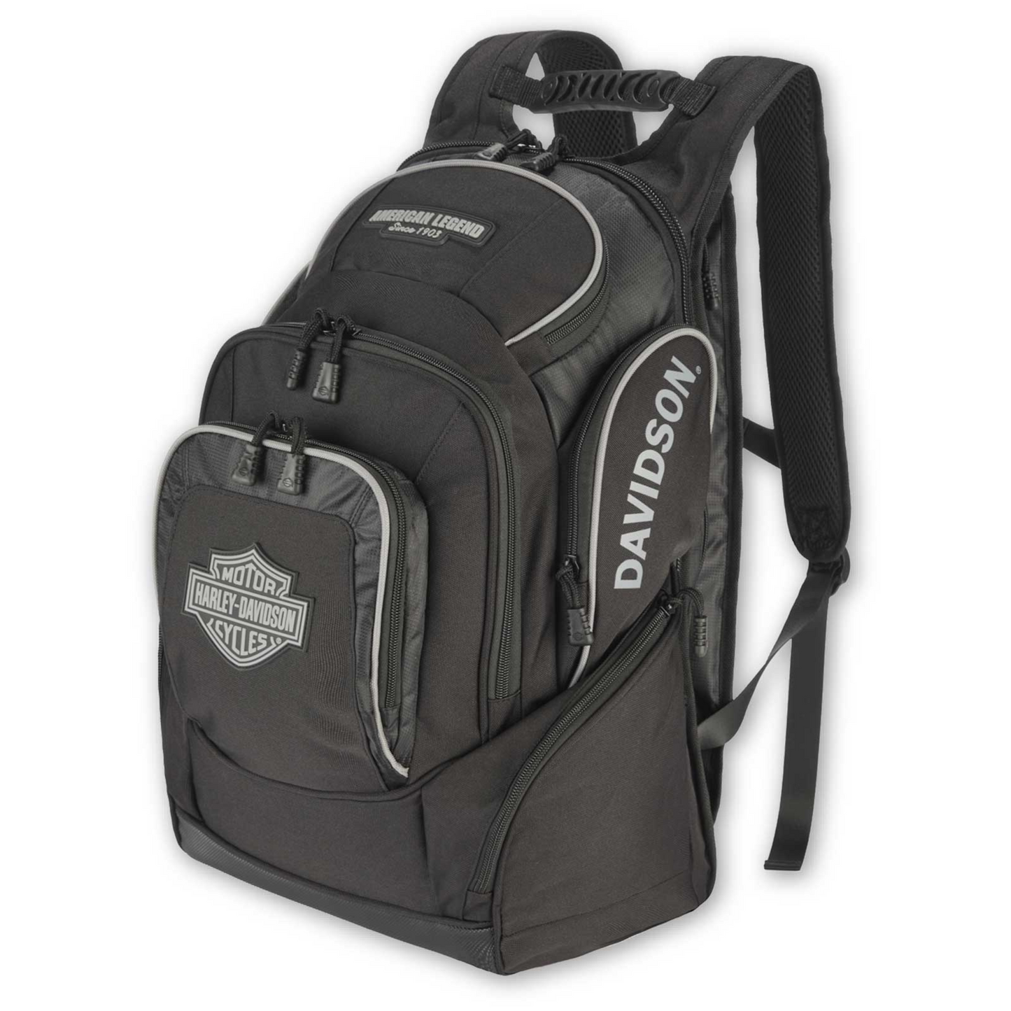 Harley-Davidson® Rugged High-Density Polyester 'Legend' Backpack - Black