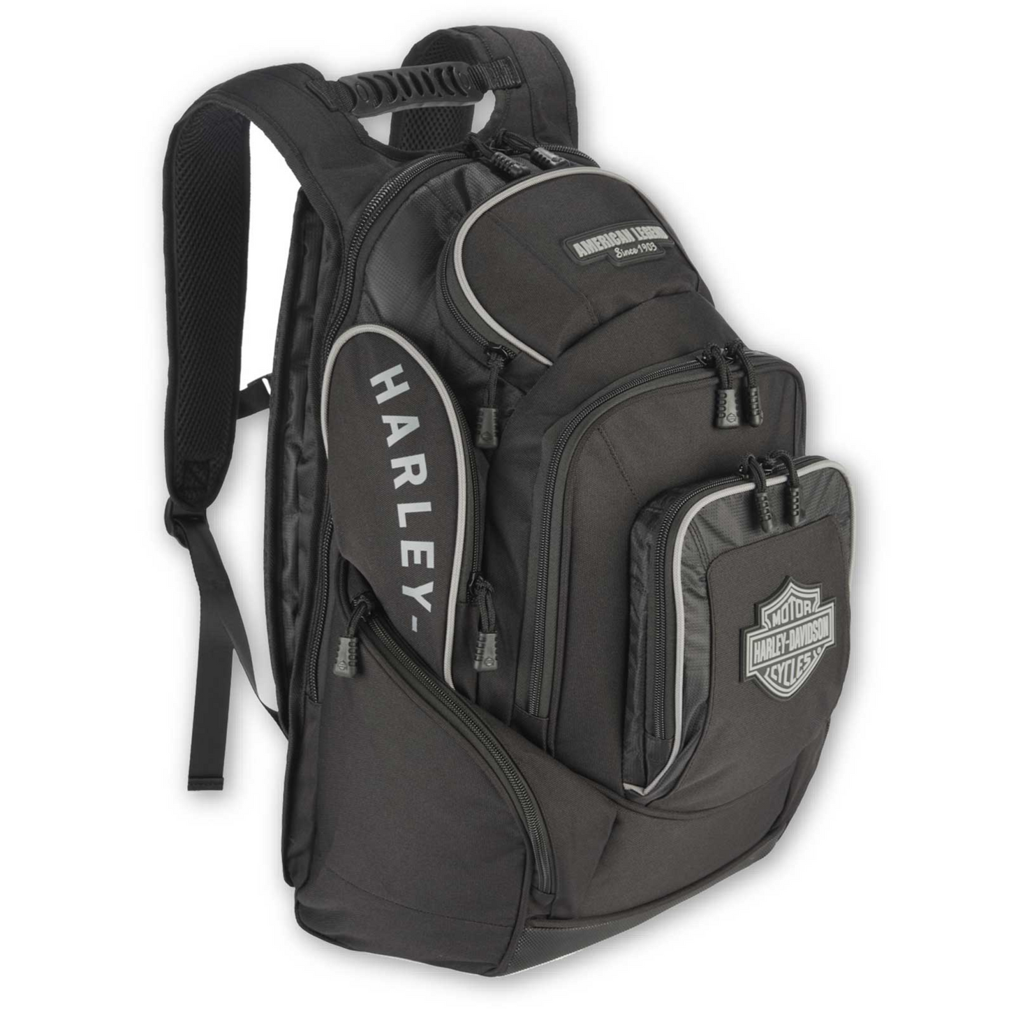 Harley-Davidson® Rugged High-Density Polyester 'Legend' Backpack - Black