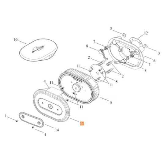 Harley-Davidson® Air Cleaner Cover - Chrome - Twin Cam
