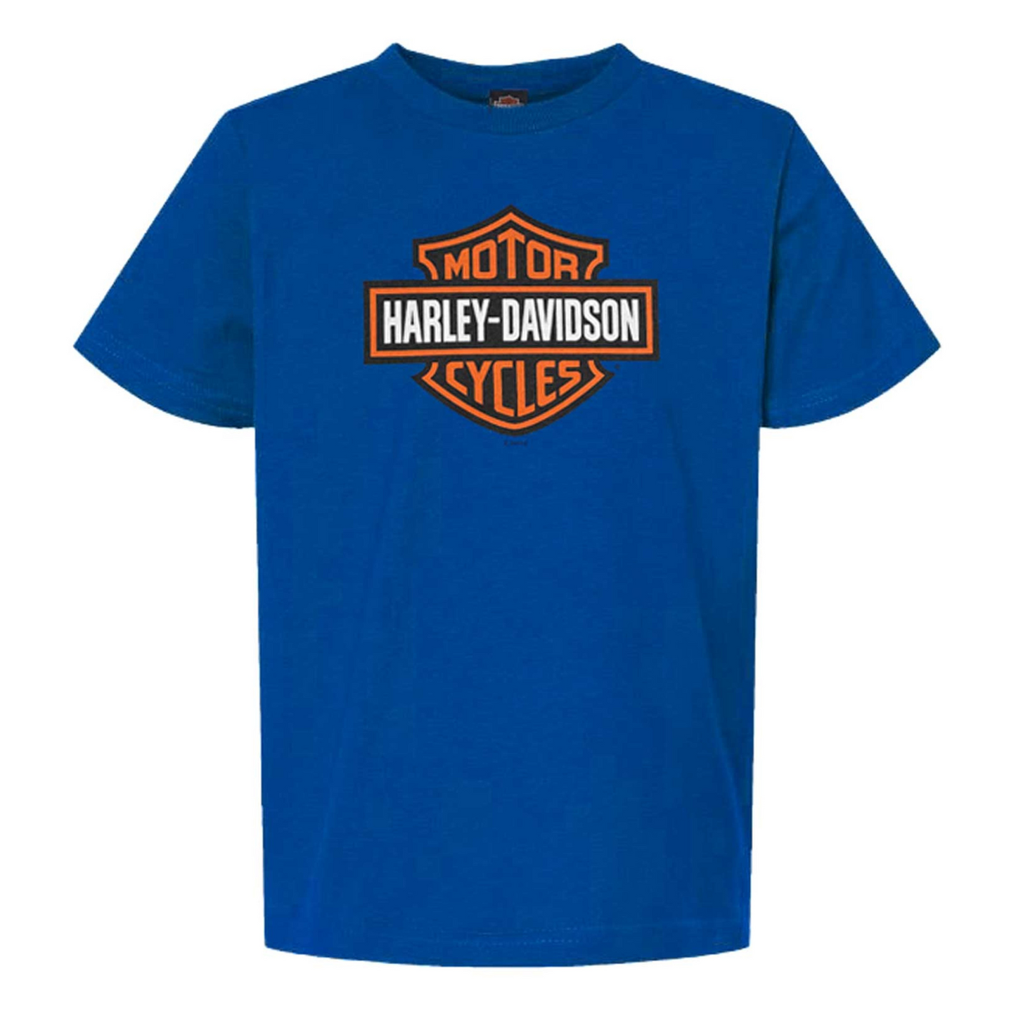 Harley-Davidson® Boys' Bar & Shield Short Sleeve Crew-Neck Tee - Royal Blue