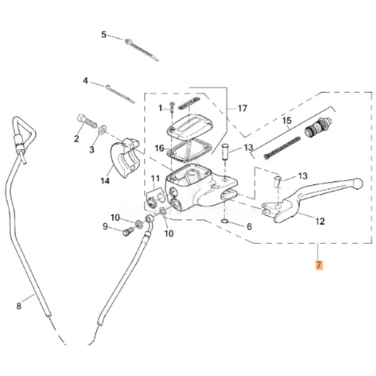 Harley-Davidson® Hydraulic Clutch Master Cylinder Assembly - '09-'17 V-Rod Models