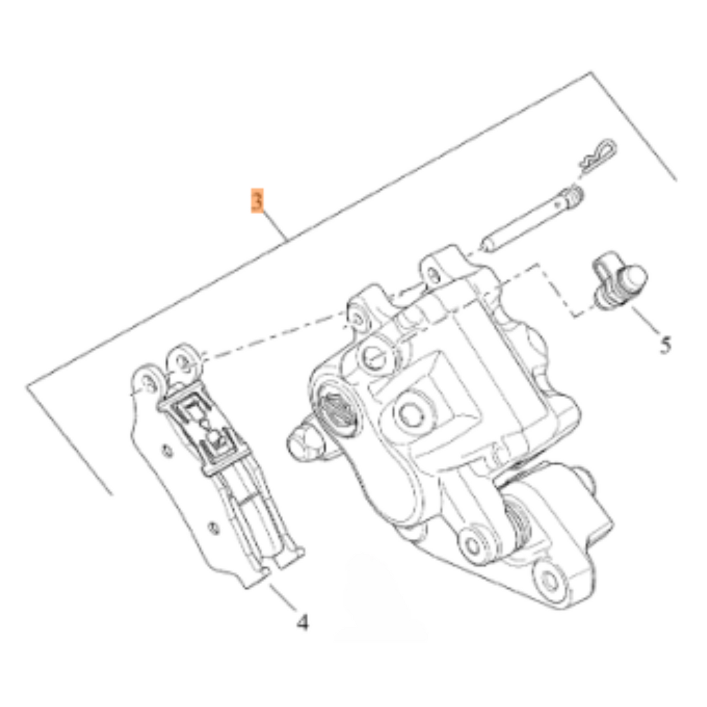 Harley-Davidson® Rear Brake Caliper - '16-'20 XG Models